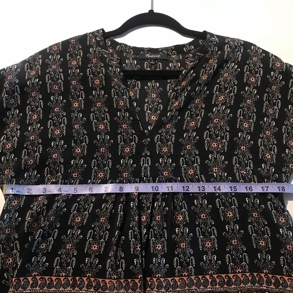 Madewell Silk Boheme Blouse in Burnished Floral - Picture 7 of 7